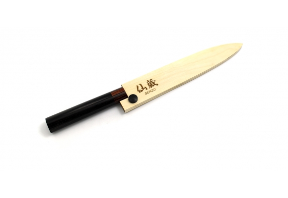 Senzo Wood nóż Yanagi Sashimi 210 + pochwa Saya